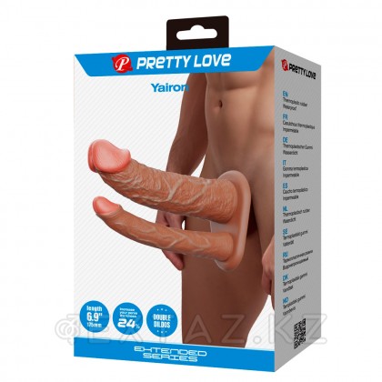 Yairon пениске арналған қос саптама, 17,5 см, жалаңаш от sex shop Extaz фото 5