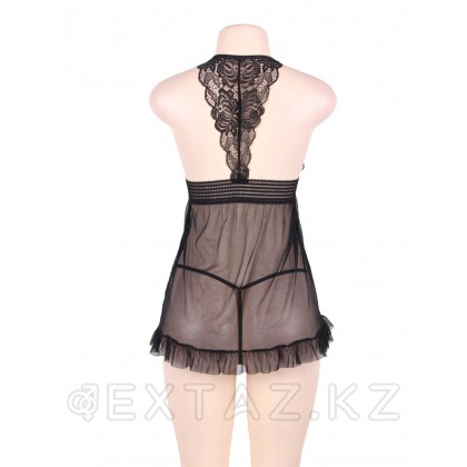 Жинақ: қара мөлдір көйлек және жіптер (M-L өлшемі) от sex shop Extaz фото 9
