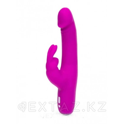 Happy Rabbit Slimline realistic вибраторы қайта зарядталатын, күлгін от sex shop Extaz