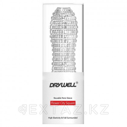 Қайта пайдалануға болатын пенис кеңейтетін саптама-DryWell Flower city Square от sex shop Extaz
