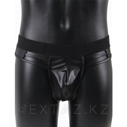 Кожаные мужские стринги Ohyeah с ремешками, XL от sex shop Extaz фото 5