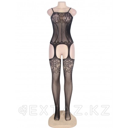 Эротический комбинезон с чулками Foxy Black (XS-M) от sex shop Extaz фото 3