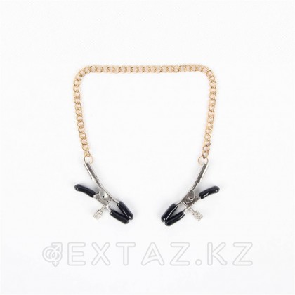 Зажимы на цепочке для сосков на цепочке OhYeah (золотистый) от sex shop Extaz фото 3