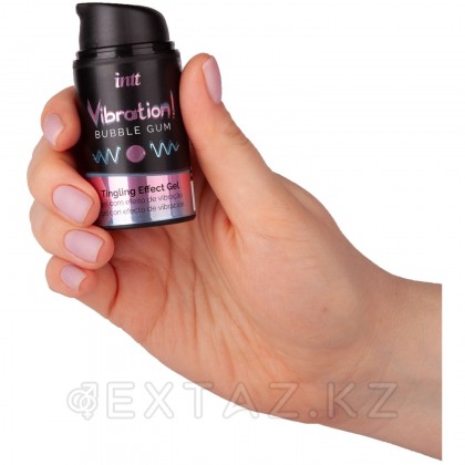Bubble Gum діріл әсері бар сұйық интимдік гель, 15 мл от sex shop Extaz фото 3