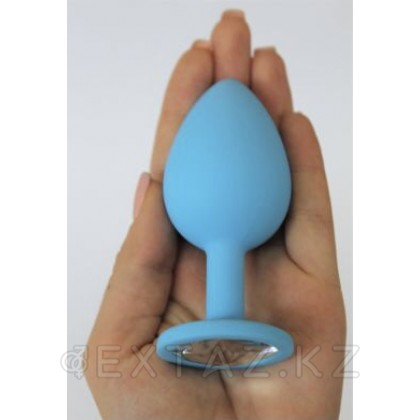 Анальная втулка (синяя) силикон, (L95-D 40 мм) от sex shop Extaz фото 5