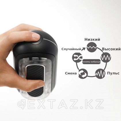 Тербелісі бар Tenga Flip Zero Gravity мастурбаторы, қара от sex shop Extaz фото 2