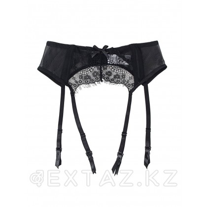 Гартер + жіптері бар қара белбеу (XS-S өлшемі) от sex shop Extaz фото 3