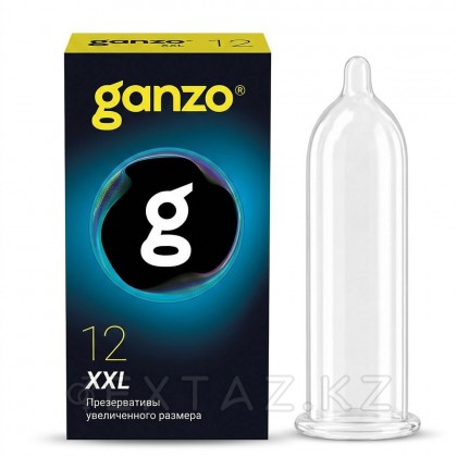 Үлкен өлшемді презервативтер Ganzo XXL Black edition, 12 дана. от sex shop Extaz