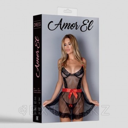Эротикалық көйлек Maura s/m қара-қызыл от sex shop Extaz фото 3