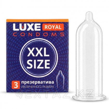 Luxe Royal XXL Size презервативтері 3 дана. от sex shop Extaz