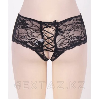 Трусики с завязками и открытым доступом (XL) от sex shop Extaz фото 2