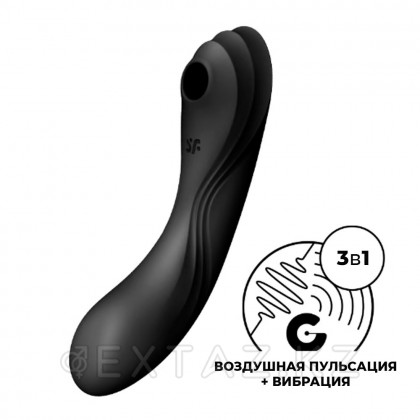 Satisfyer Curvy Trinity 4 діріл вакуумдық стимуляторы қара от sex shop Extaz фото 8