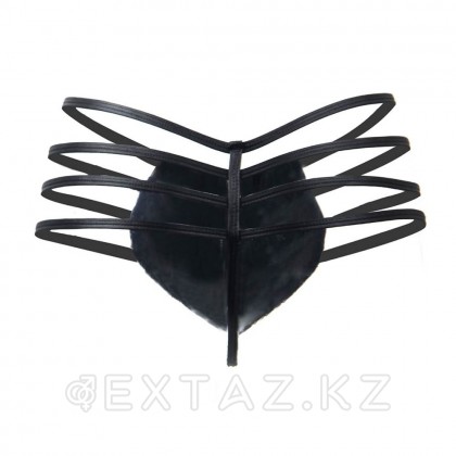 Ohyeah Zipper Black былғары ерлер жіптері, найзағай, s от sex shop Extaz фото 6