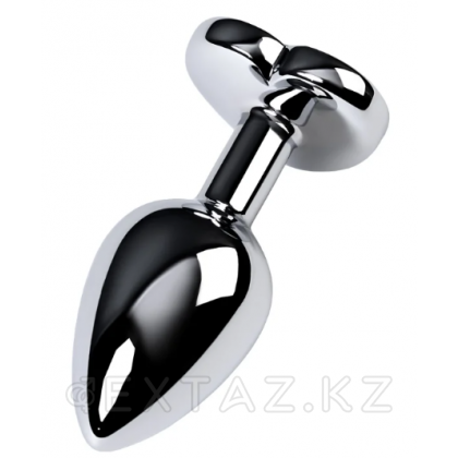 Металлический анальный плаг с кристаллом, фиолетовый от sex shop Extaz фото 4