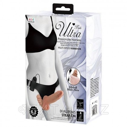 Passionate harness діріл және басқару пульті бар қос жолақ от sex shop Extaz фото 2