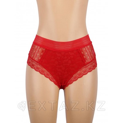 Бразилиялық Floral Lace трусикасы қызыл (өлшемі XL-2XL) от sex shop Extaz фото 7