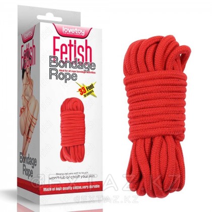Құлдық арқан (10 м., қызыл) от sex shop Extaz фото 2