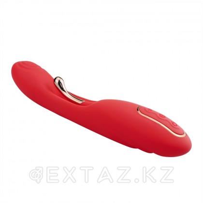 Қос стимуляциялы иілгіш вибратор, қызыл от sex shop Extaz фото 3