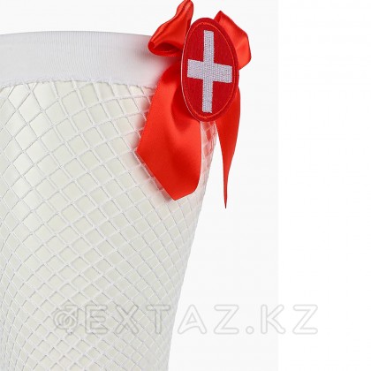 Садақтары бар торлы медбике шұлықтары (Sense) (S/M) от sex shop Extaz фото 4