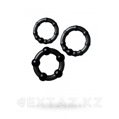 Набор колец TOYFA A-toys черные от sex shop Extaz фото 2