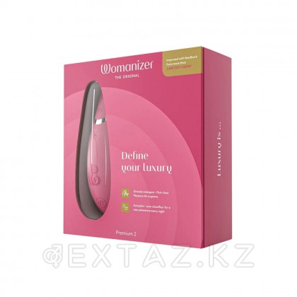 Бесконтактный клиторальный стимулятор Womanizer Premium 2 розовый - extaz.kz фото 3 Womanizer Premium 2 контактісіз клиторальды стимулятор қызғылт от sex shop Extaz фото 3