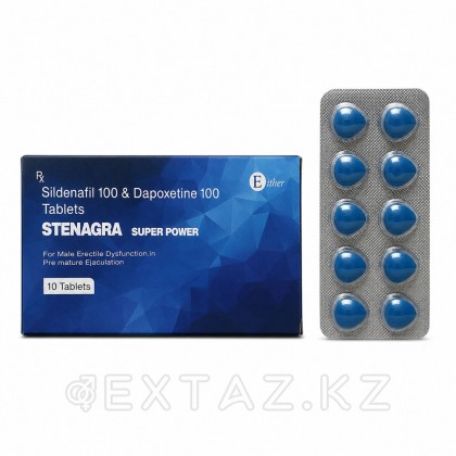 STENAGRAСКОЙ арналған препарат (Sildenafil & Dapoxetine) 10 кесте. от sex shop Extaz