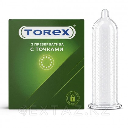 Нүктелері бар презервативтер-TOREX 3 дана. от sex shop Extaz