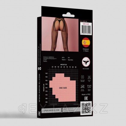 Ринстондарда белбеуі бар шұлықтар (S / L) от sex shop Extaz фото 4