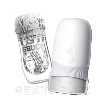 Автоматический мастурбатор Extra Sauce белый от sex shop Extaz