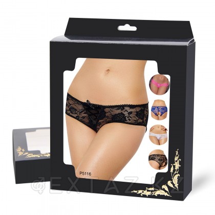 Қара шілтерлі Трусики (өлшемі 3XL-4XL) от sex shop Extaz фото 5