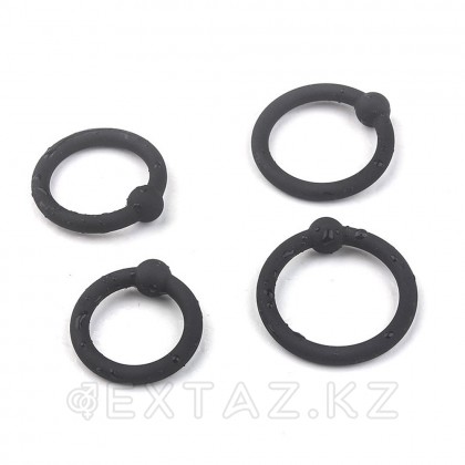 Эрекциялық силикон сақиналар жинағы (4 дана) от sex shop Extaz фото 3