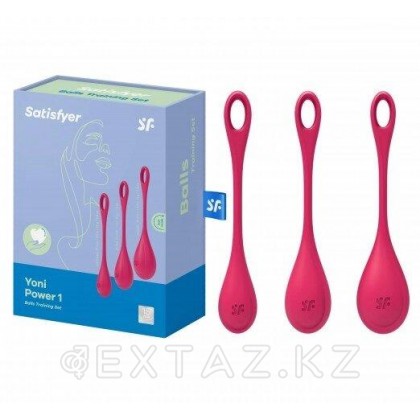 Satisfyer Yoni Power 1 қынаптық шарлар жиынтығы қызғылт от sex shop Extaz