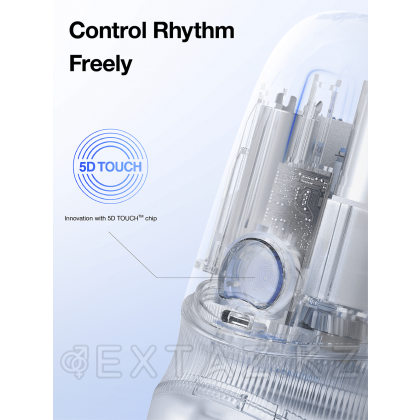 Автоматический мастурбатор Extra Sauce белый от sex shop Extaz фото 2