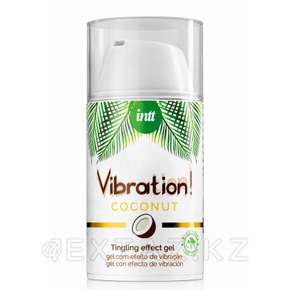 Intt Vibration Coconut - вегетариандық сұйық интимді діріл әсері бар гель Кокос, 15 мл от sex shop Extaz