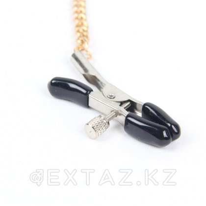 Зажимы на цепочке для сосков на цепочке OhYeah (золотистый) от sex shop Extaz фото 2