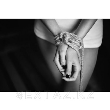 Шибариге арналған джут арқан, катушкада, бежевый, 10 м от sex shop Extaz фото 4