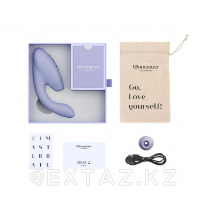 Байланыссыз клиторлық стимулятор Womanizer Duo 2 сирень от sex shop Extaz фото 6