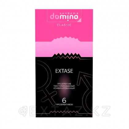 Domino Classic Extase презервативтері, текстуралы, 6 дана от sex shop Extaz