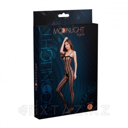 Moonlight моделінің жолақтары бар дене торы № 03 қара от sex shop Extaz фото 2