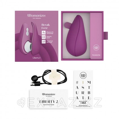 Байланыссыз клиторлық стимулятор Womanizer Liberty 2 күлгін от sex shop Extaz фото 9