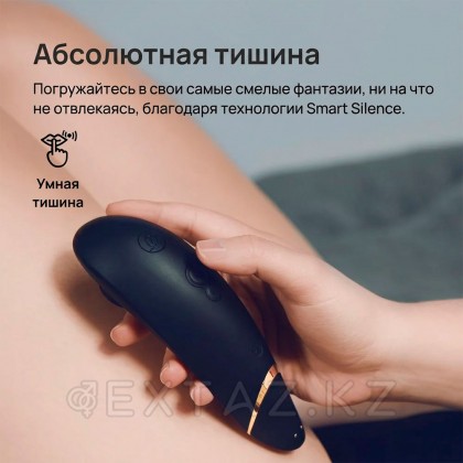Womanizer Premium 2 байланыссыз клиторальды стимулятор қара от sex shop Extaz фото 12