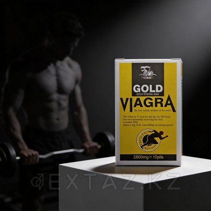 Viagra Gold strong Man возб арналған қоздырғыш, 10 кесте. от sex shop Extaz фото 2