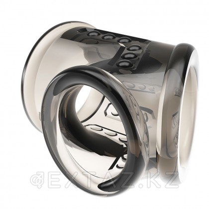 Пенис пен скротумға арналған саптама сұр Pretty love, сұр от sex shop Extaz фото 3