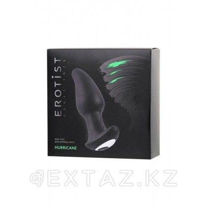 Анальды Втулка Endotist дауыл, силикон, қара, 14 см от sex shop Extaz фото 2