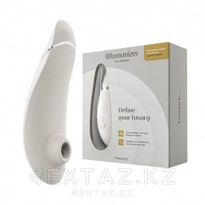 Womanizer Premium 2 байланыссыз клиторальды стимулятор сұр от sex shop Extaz фото 2
