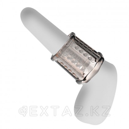 Pretty love қырлы беті бар пениса саптамасы сұр от sex shop Extaz фото 4