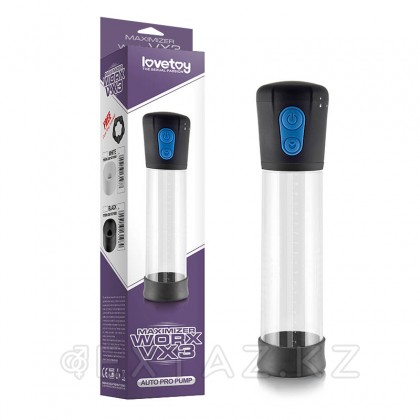 Вакуумная помпа Lovetoy Maximizer worx vx3 с электронасосом + эрекционное кольцо от sex shop Extaz
