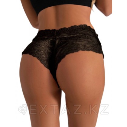 Жоғары қара шілтерлі трусики (XL-2XL) от sex shop Extaz