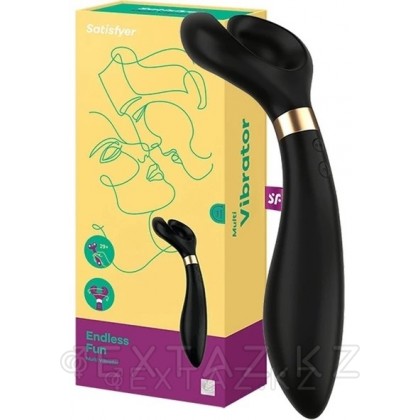 Satisfyer Endless Fun Black көп функциялы діріл массажы от sex shop Extaz фото 7