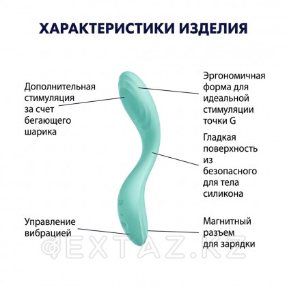 G нүктесін ынталандыратын вибратор Satisfyer Rrrolling Pleasure ментол от sex shop Extaz фото 7